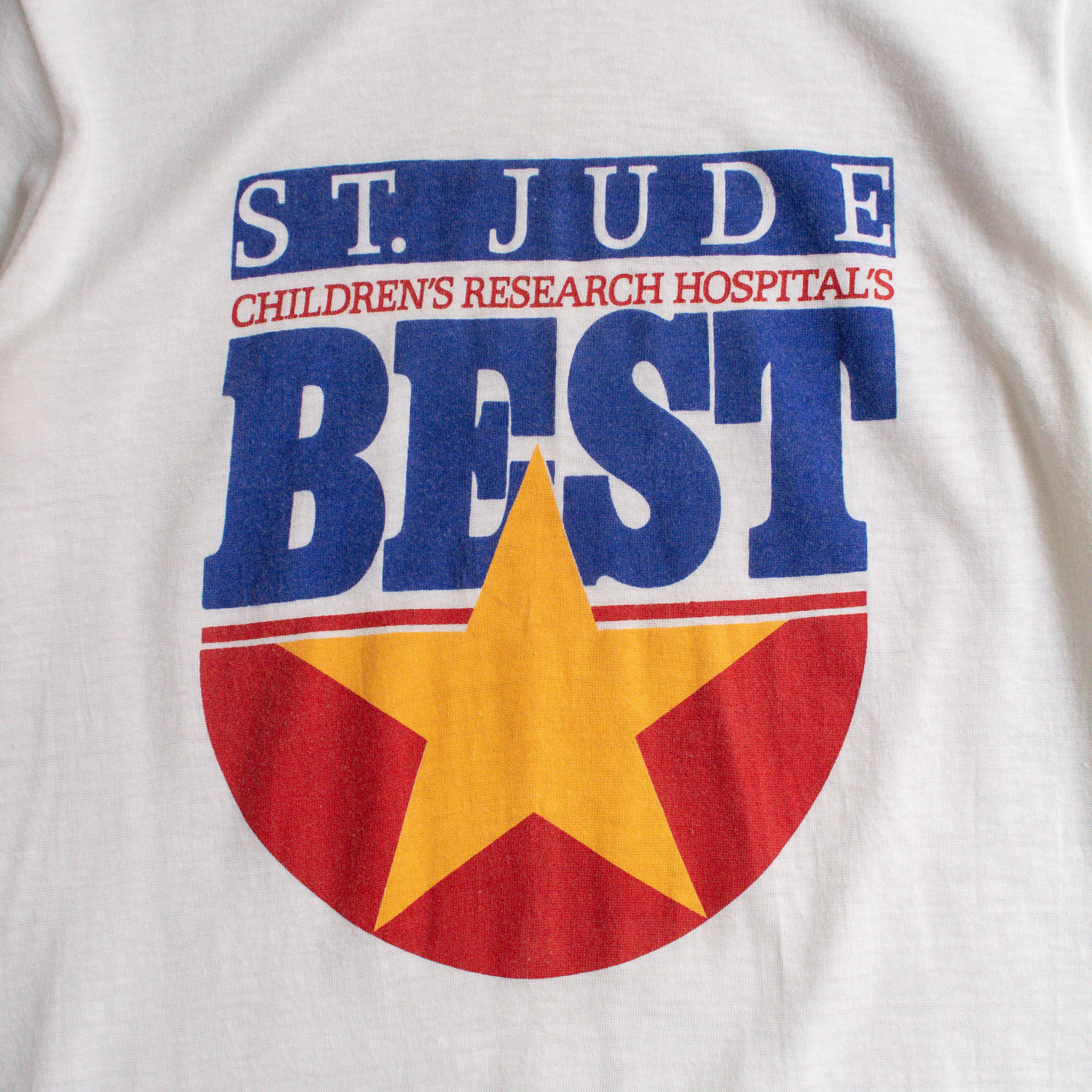 80-90S SCREEN STARS VINTAGE TEE 美國製 白色 幼兒醫院 圖案 短袖 T恤