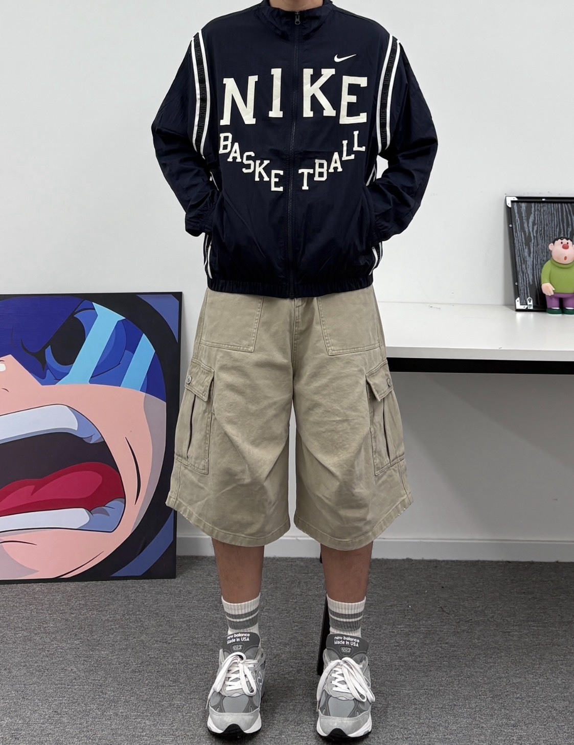 Nike 品牌Logo運動休閒長袖外套 男款 黑色