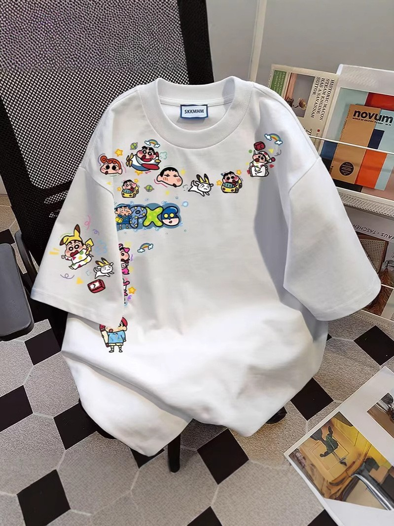 [2 PCS FOR RM50] American Style Shin酱 Couple Tee