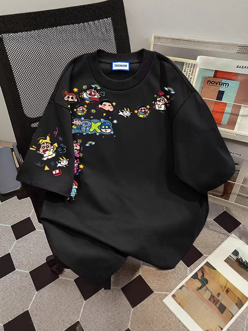 [2 PCS FOR RM50] American Style Shin酱 Couple Tee