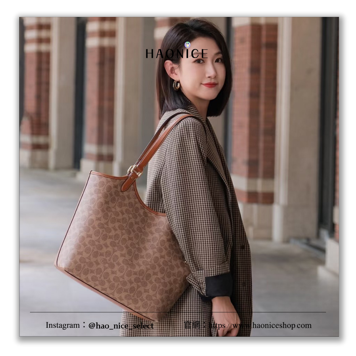 【HAO NICE】25SS COACH 蔻馳 精品🔥經典老花Day Tote 時尚手提包 商務包 精品包