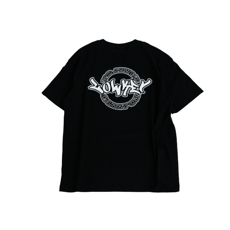 CARRYON X Lowkey 25SS Double Name Logo Tee 鑰匙 聯名短T 黑色 台灣製