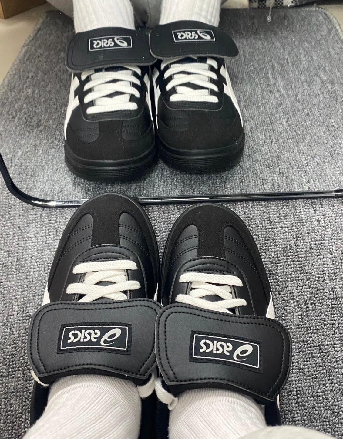 Asics Aaron 2.0 黑色低幫板鞋 男女同款