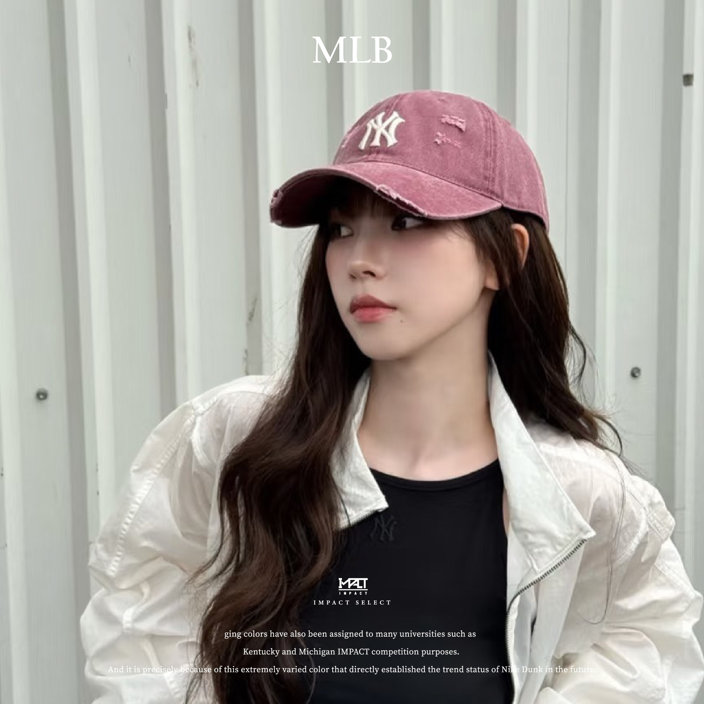 MLB 洛杉磯道奇隊 紐約洋基隊 鴨舌帽 Karina同款 復古水洗老帽 男女同款 3ACPVV34N