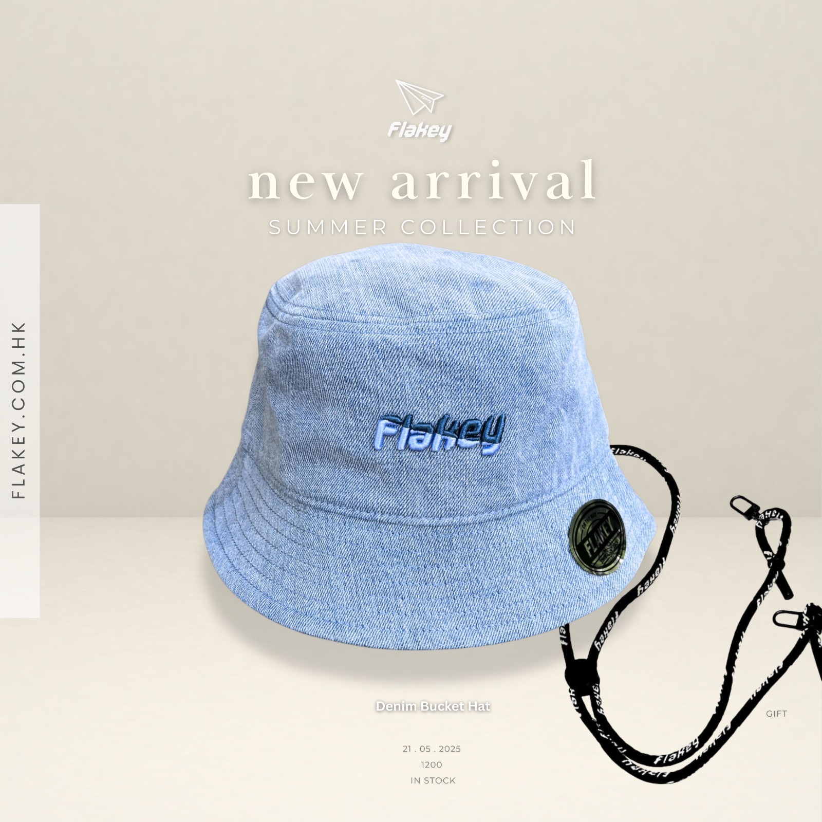 Flakey Denim Bucket Hat (淺藍特別版)