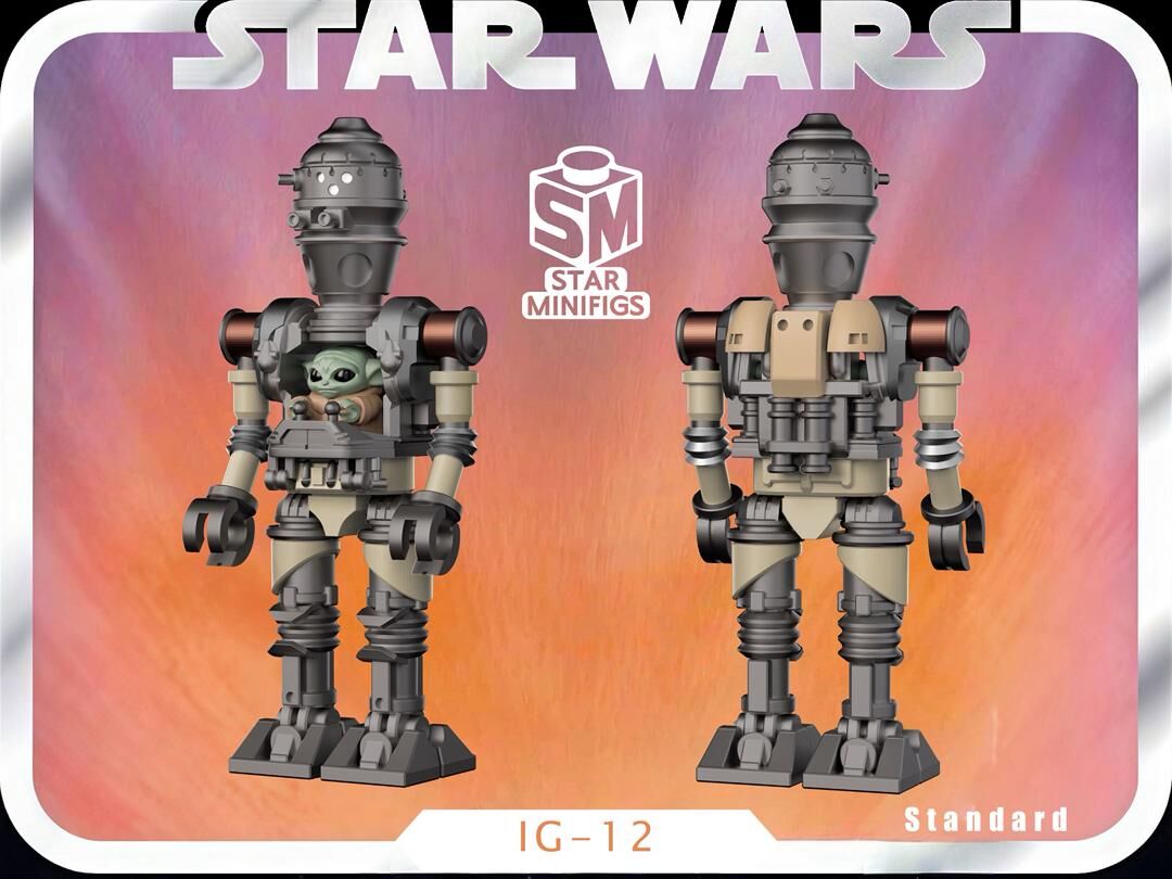【Star Minifigs】IG-12和古古（尤達寶寶）