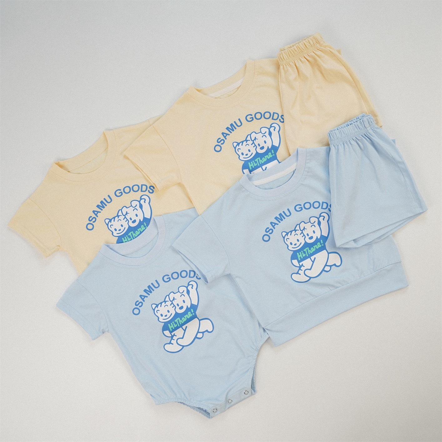 原田治短袖套裝/包屁衣