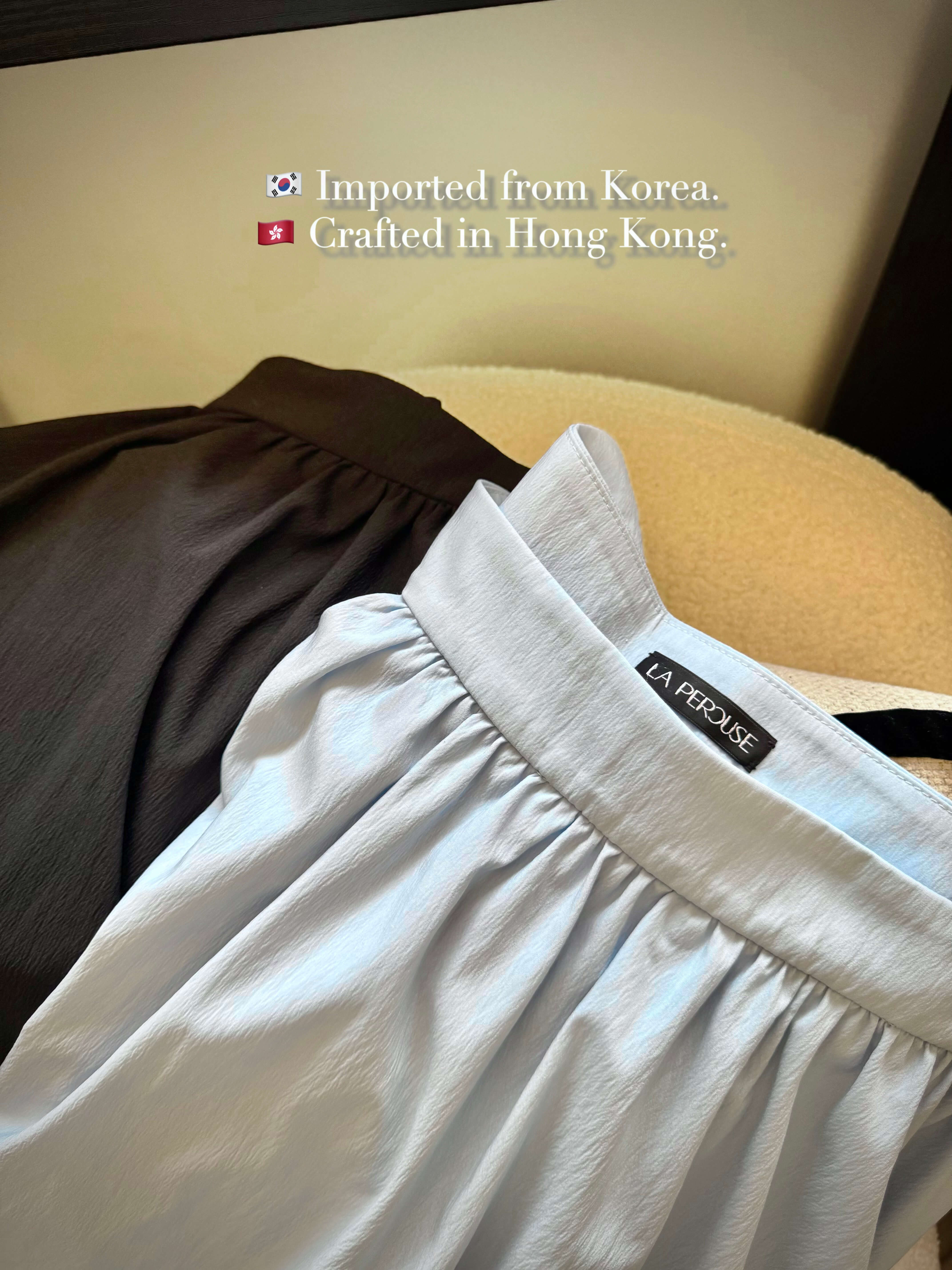 Gathered Hem Midi Skirt with Belts_SK255L05