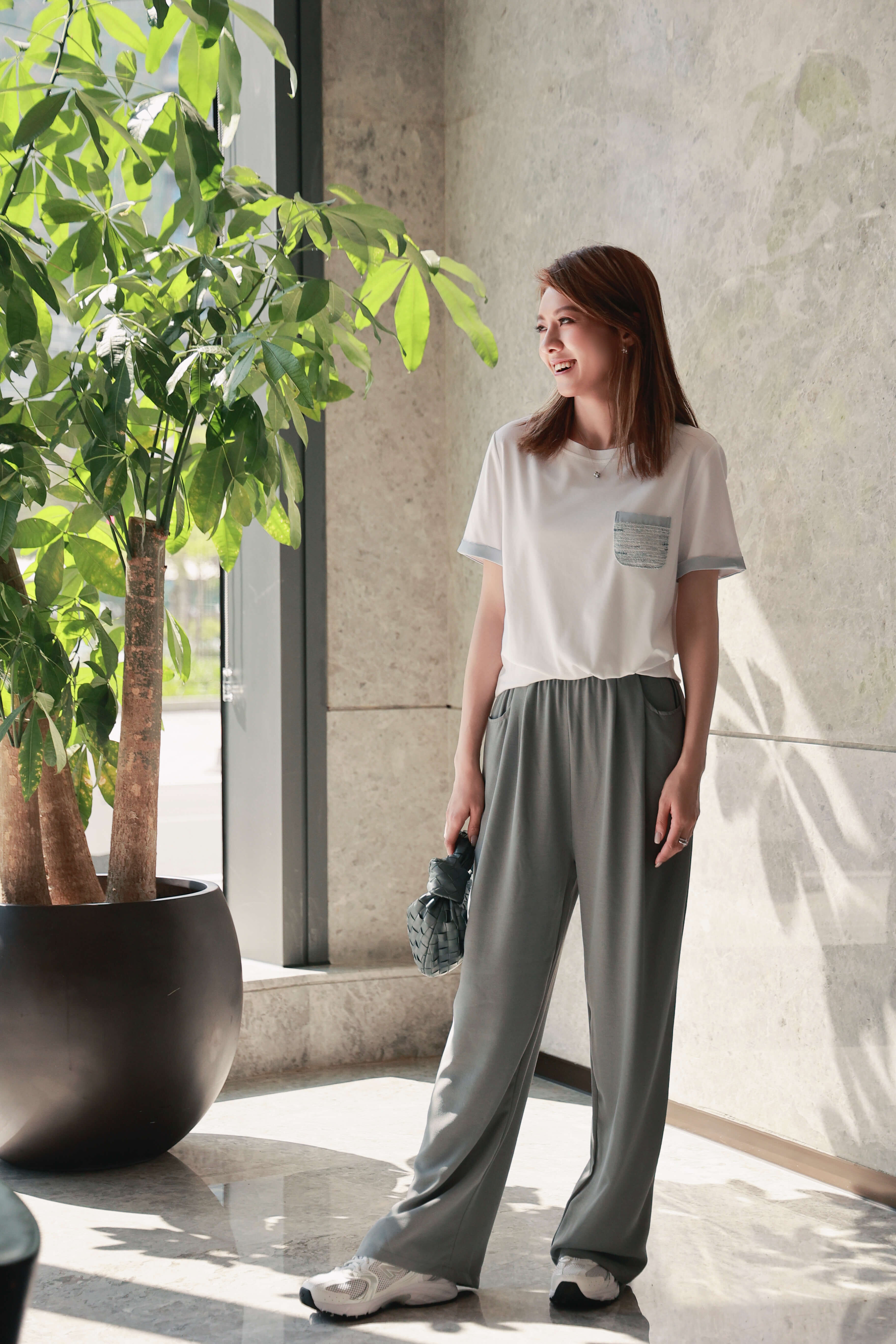 Tweed Pocket Details Tee_TP255L27