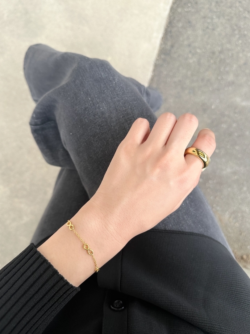 SS infinity bracelet