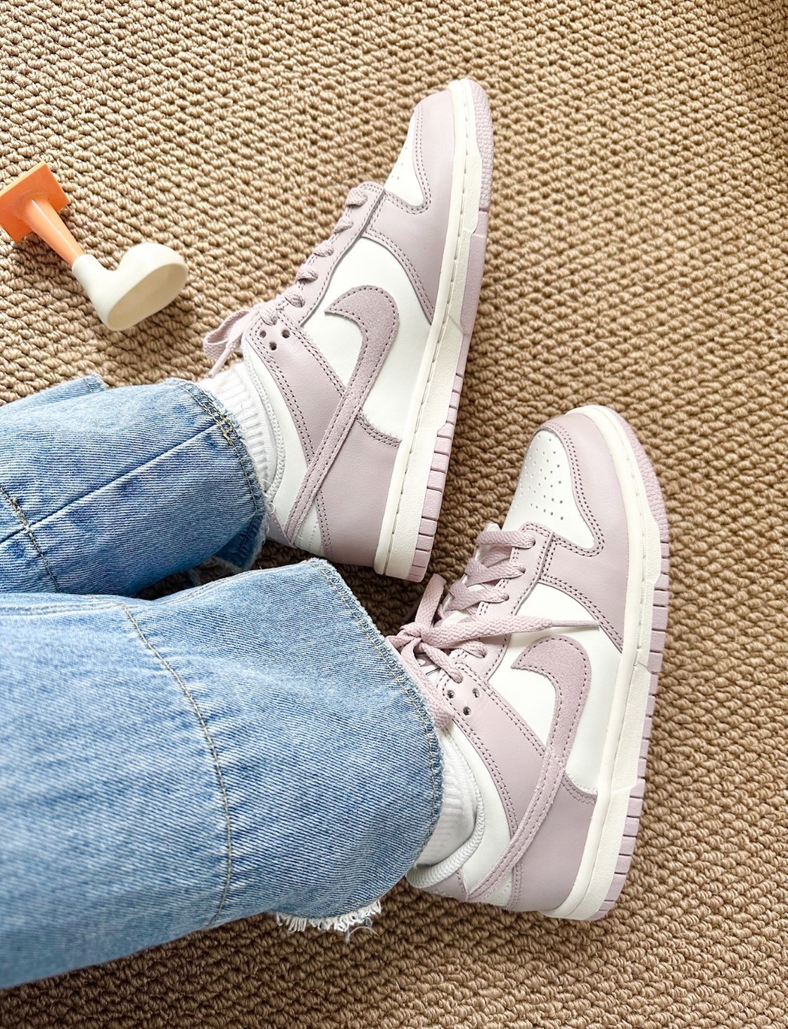 NIKE DUNK LOW GS 芋泥啵啵 粉紫色 奶油底 大童鞋 FB9109-122