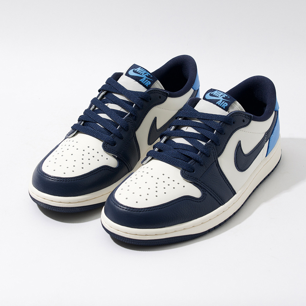 Nike Air Jordan 1 Low OG 男 黑曜石藍 皮革 透氣 AJ1 低筒 休閒鞋 CZ0790-400