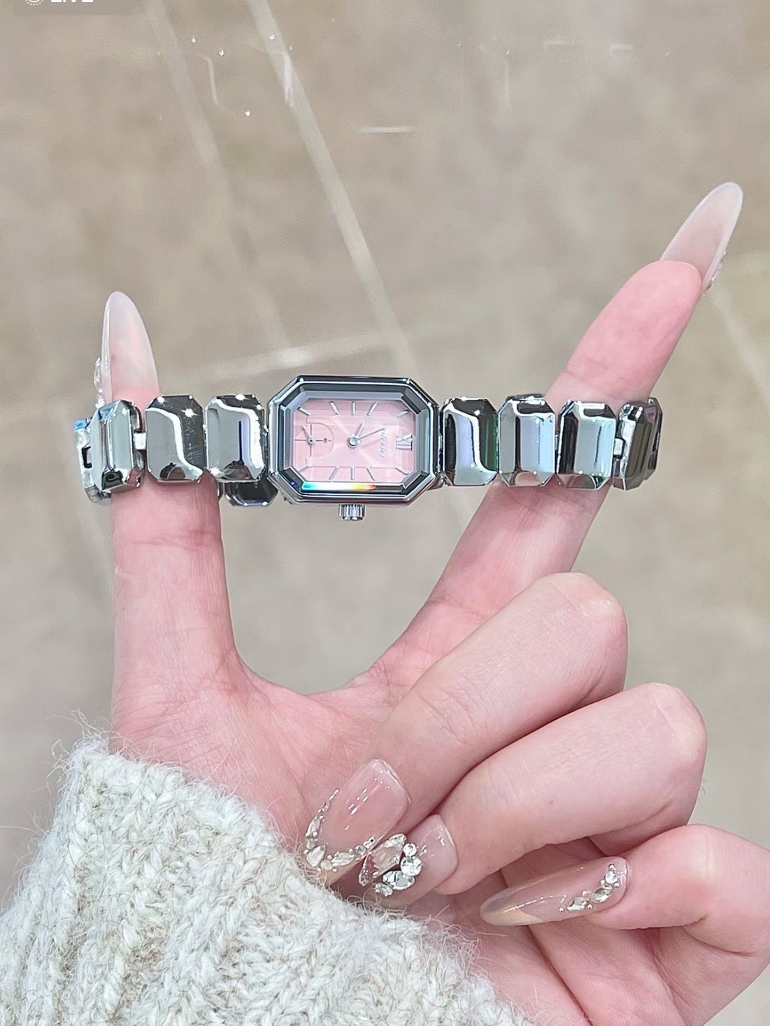 DICKIES 輕奢冰糖小方錶