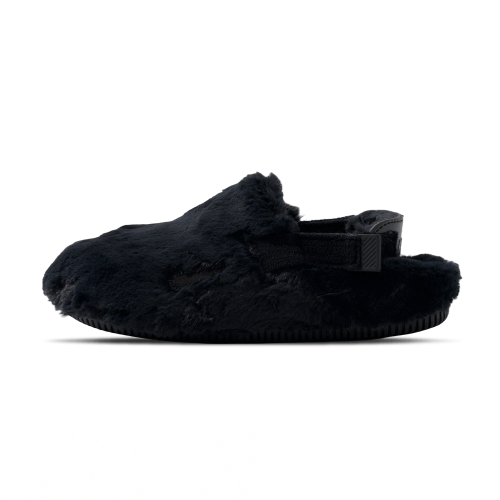 Nike Calm Mule SE 女 黑 絨毛 穆勒鞋 拖鞋 懶人鞋 勃肯鞋 休閒鞋 FZ3118-001