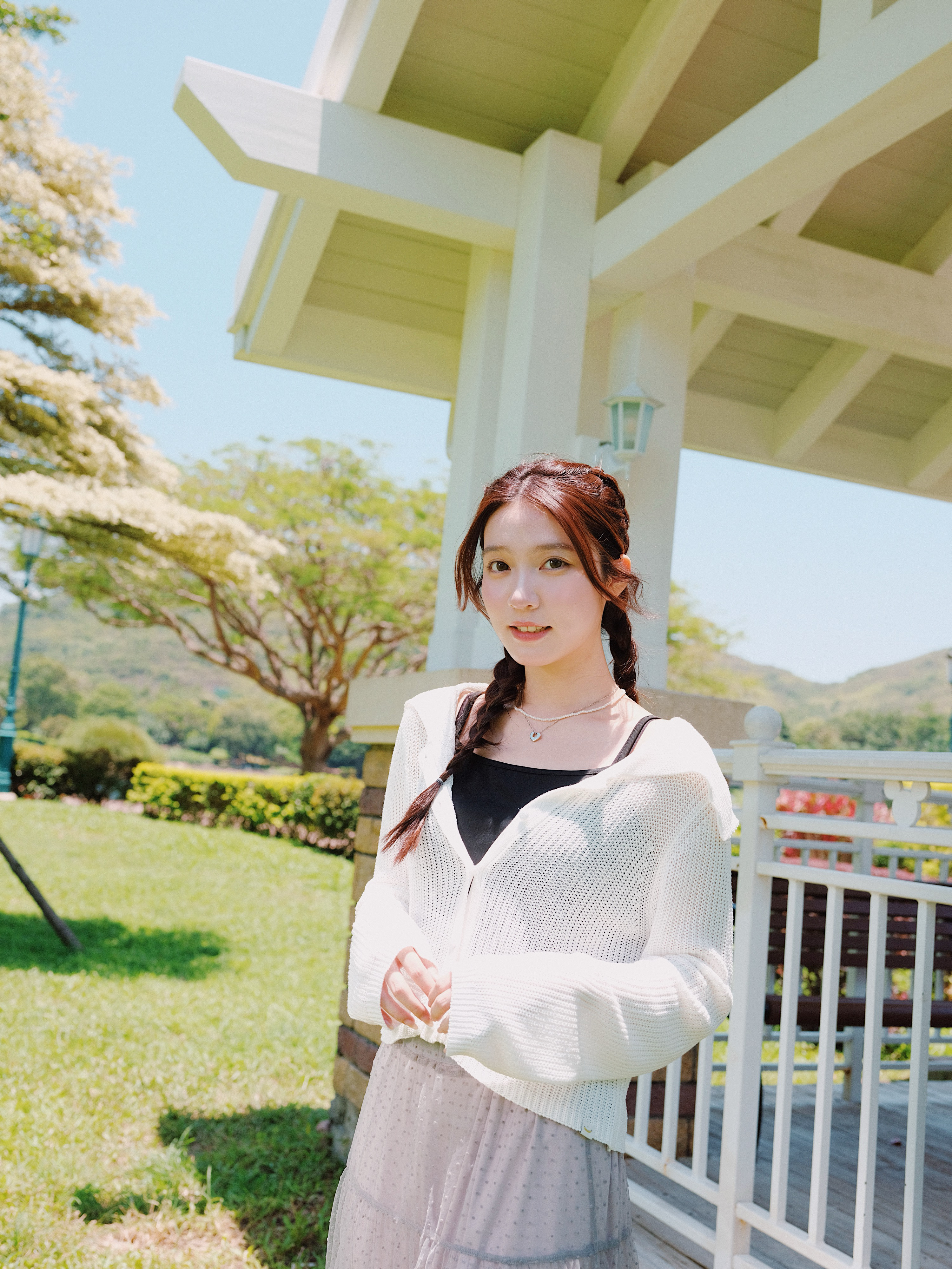 三色 / 冰爽絲翻領薄外套 / Ice Silk Collar Thin Jacket