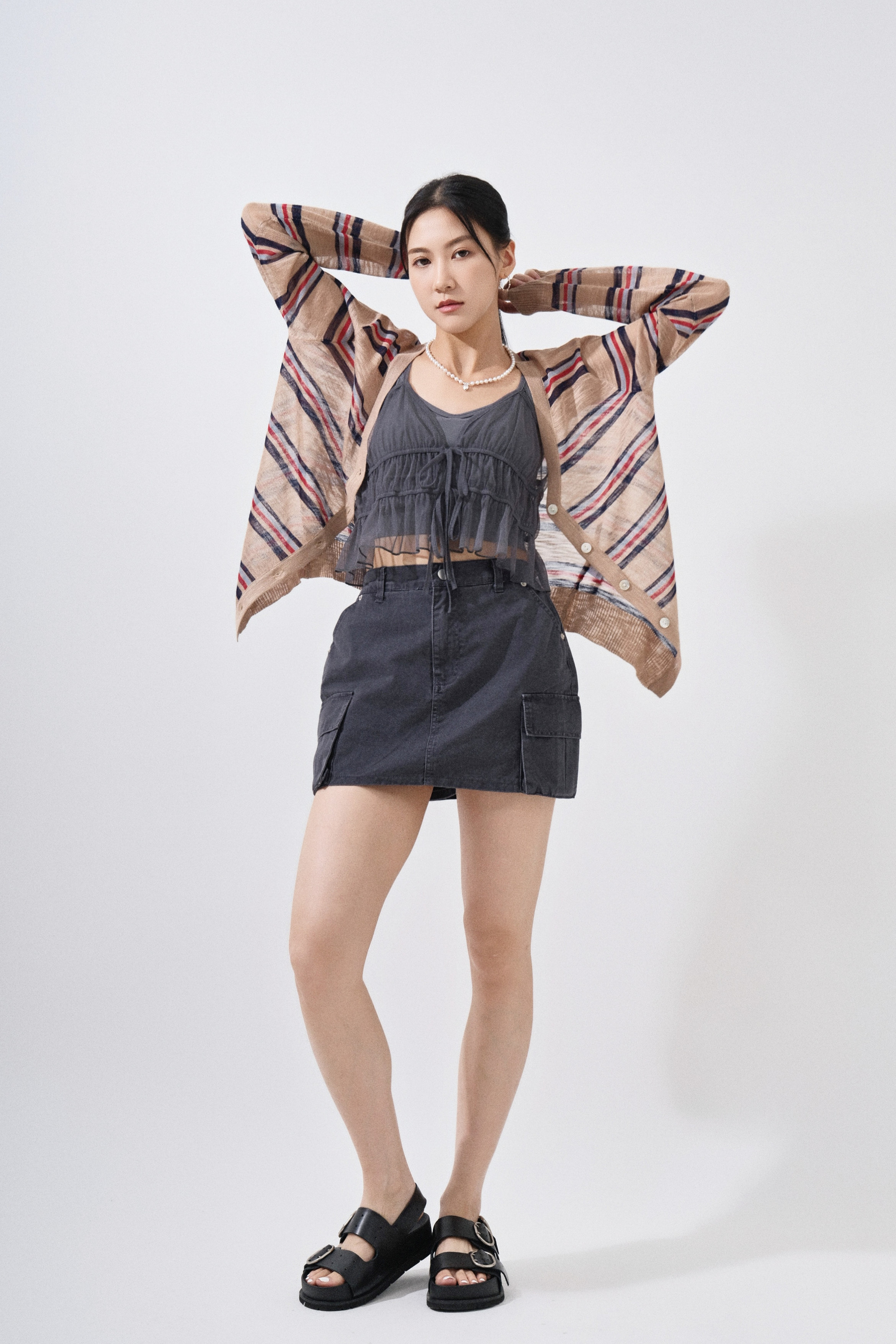 SS25_0208（外套＋上衣＋吊帶＋半截裙）