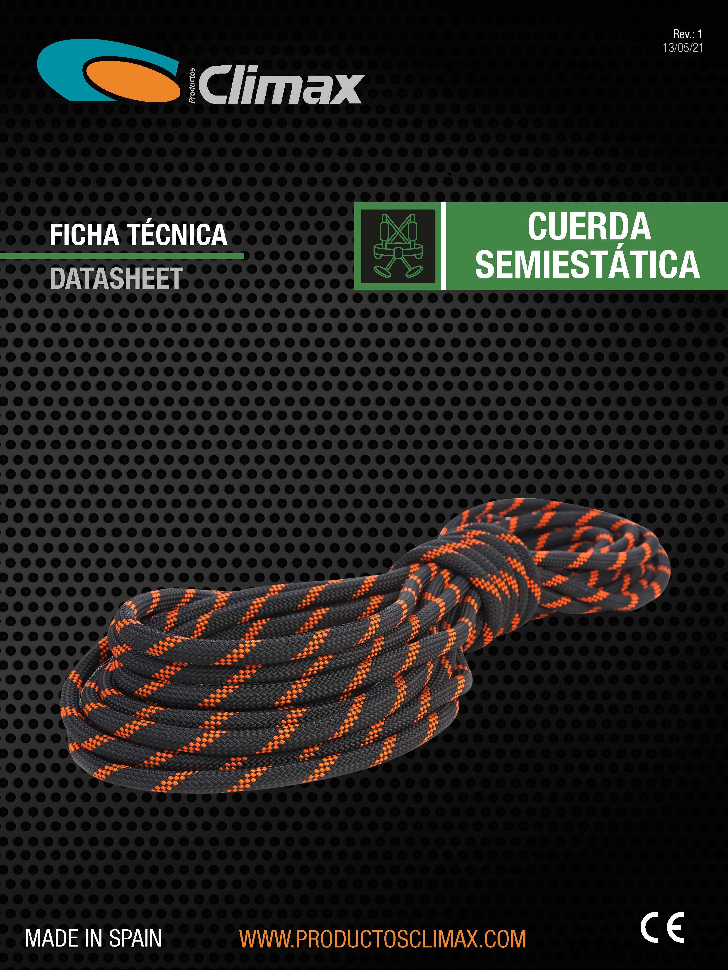 CLIMAX - Cuerda SEMIESTÁTICA 攀爬繩