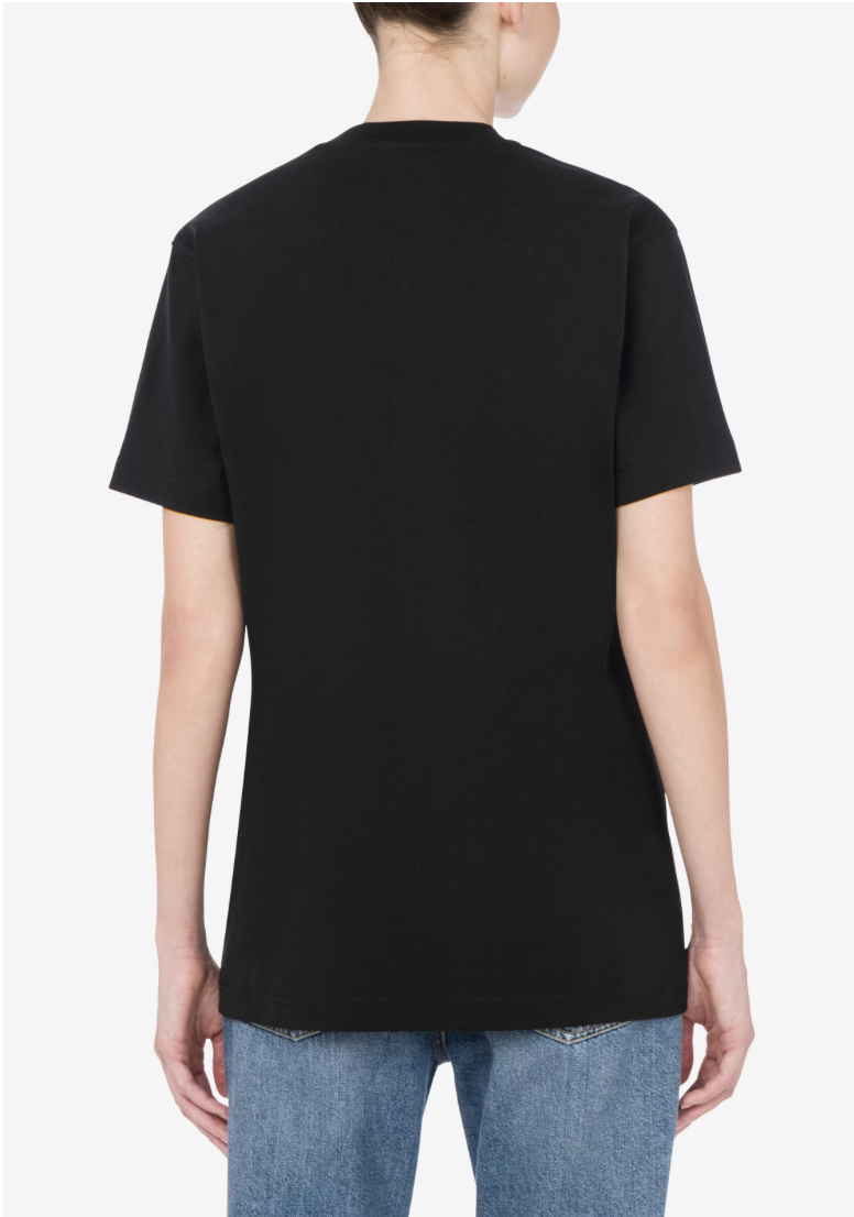 MOSCHINO 經典標誌短袖 T 恤｜有機棉・Relaxed Fit 剪裁