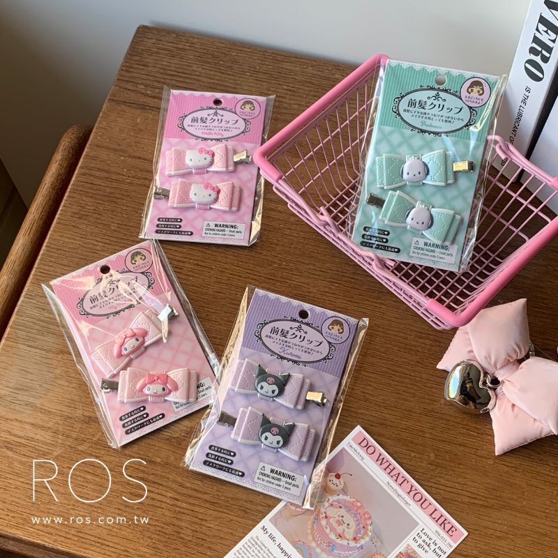 🇯🇵日本限定 Sanrio 三麗鷗立體蝴蝶結造型髮夾(4kinds)