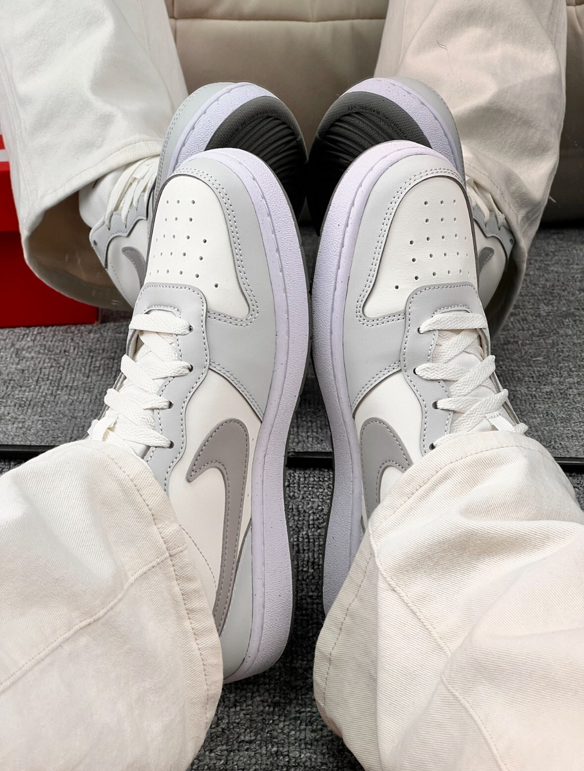 Nike Borough Low 2 GS 小DUNK 奶灰色 大童