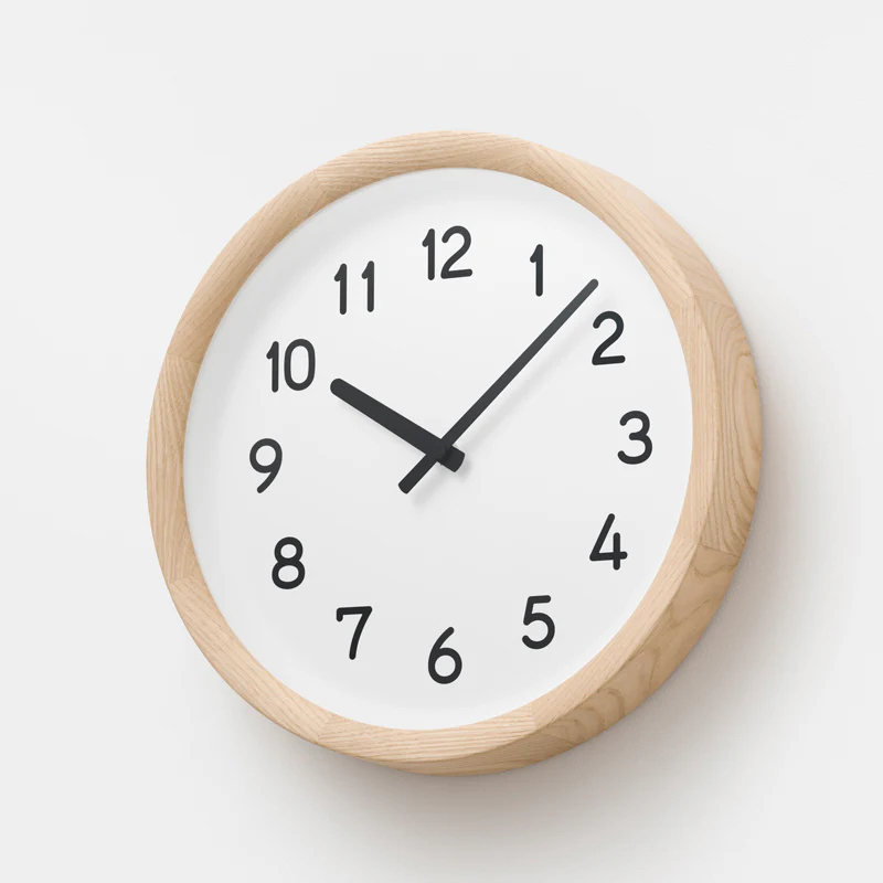 Basin 器皿時鐘 - 數字款 by Lemnos