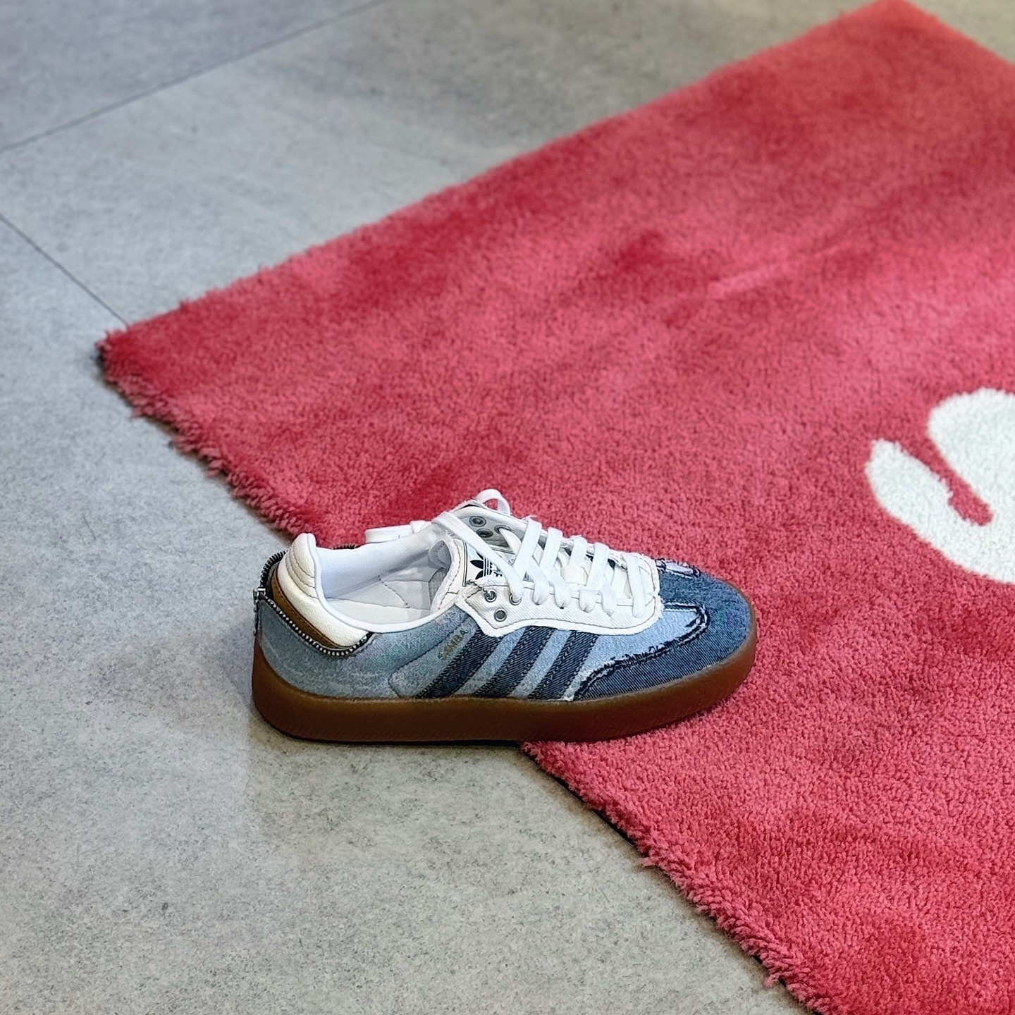 Adidas Originals Sambae X Atmos 聯名款 丹寧藍 牛仔藍 厚底 復古鞋  II0001