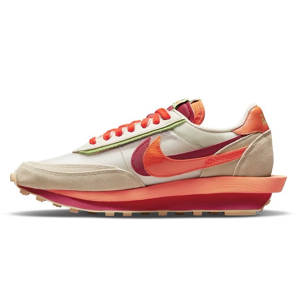 <連線代購商品>NIKE X SACAI X CLOT LDWAFFLE ORANGE 紅橘 三方聯名 半透明DH1347-100