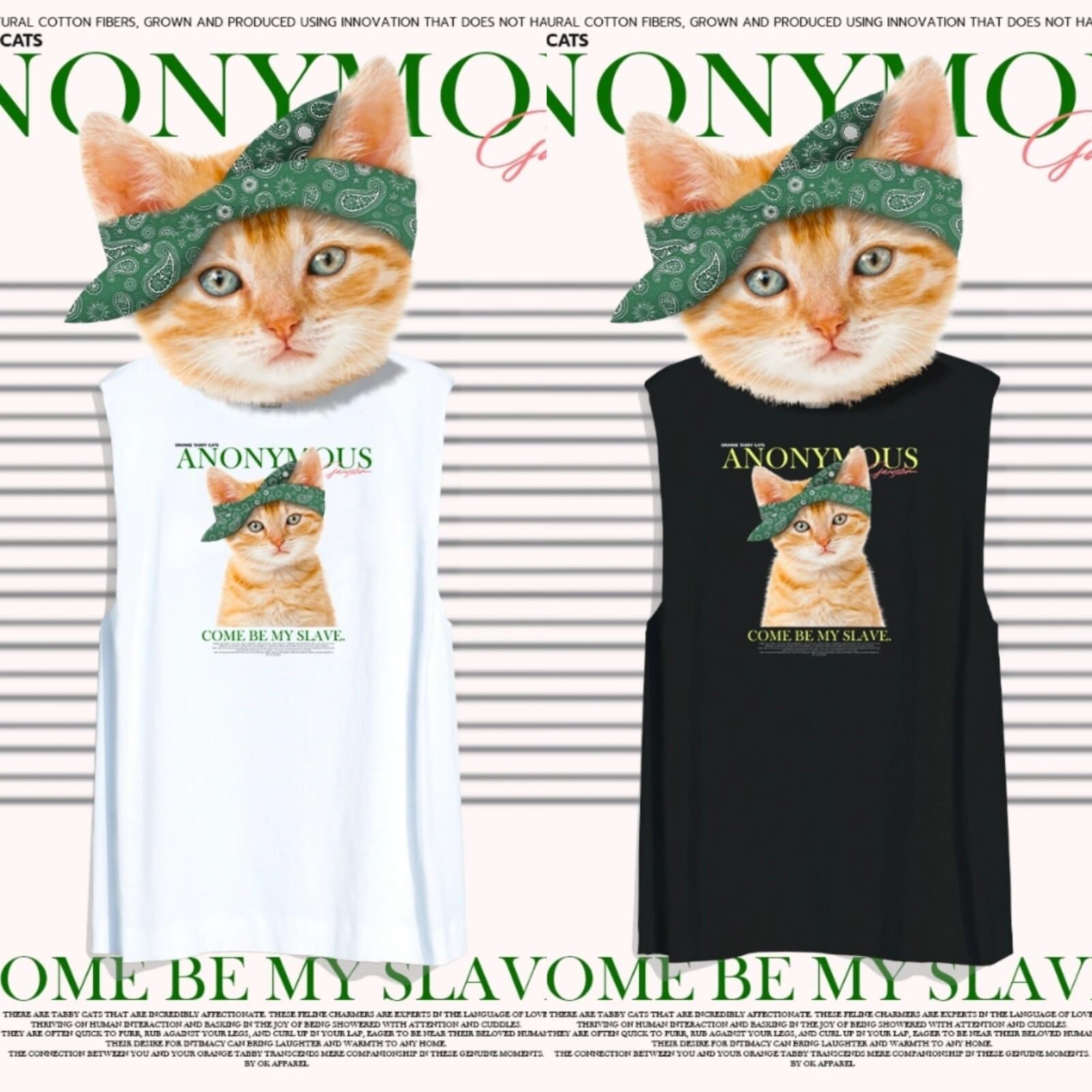 泰國頭巾貓背心(T5 T692)