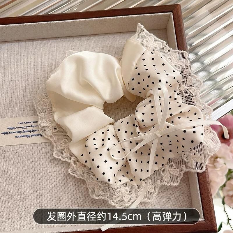 [3 FOR RM10] French Soft Polka Dot Scrunchies
