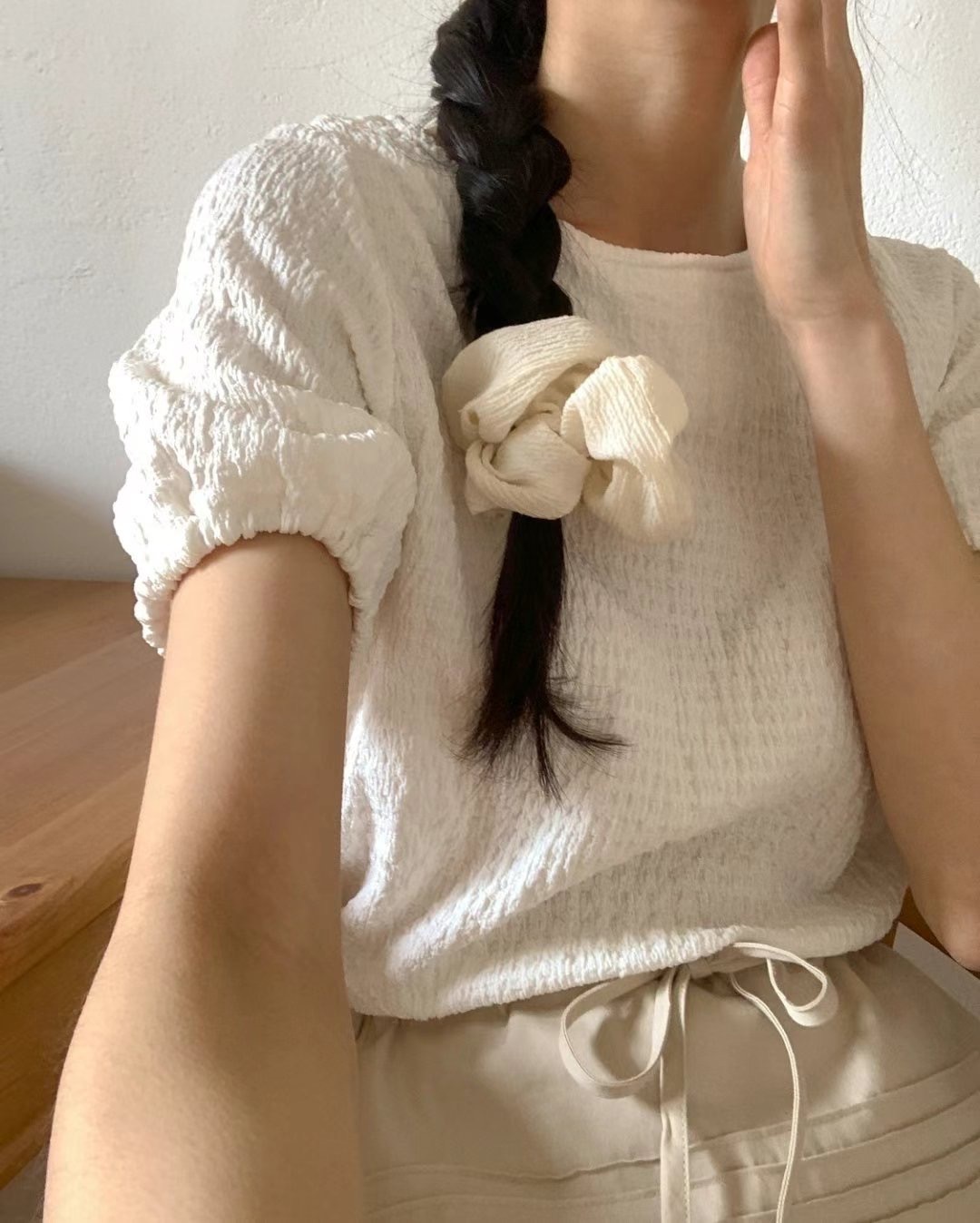 Bonite waffle pique bloues