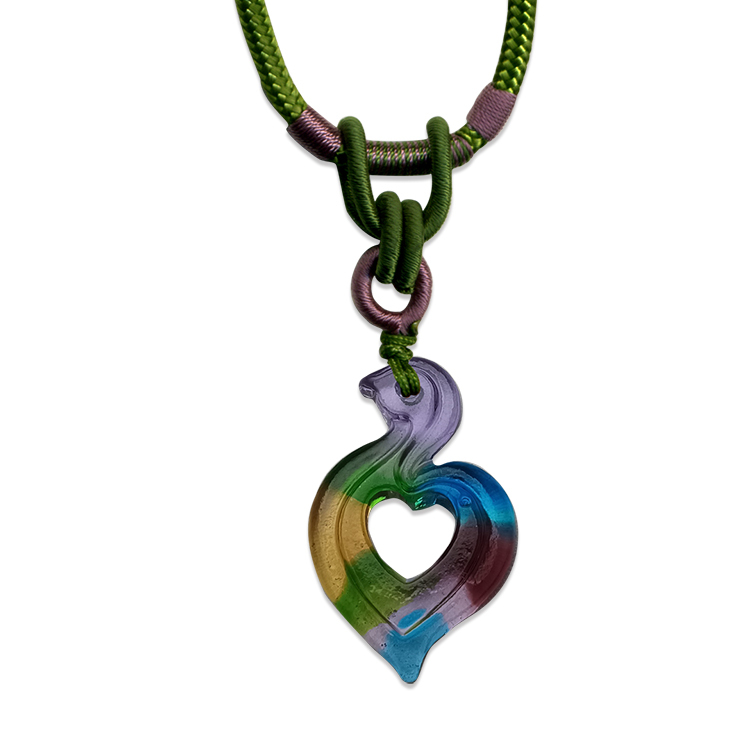 鹿港窯禮品館|居家開運琉璃項鍊 心係 「用心守護,情感永恆」