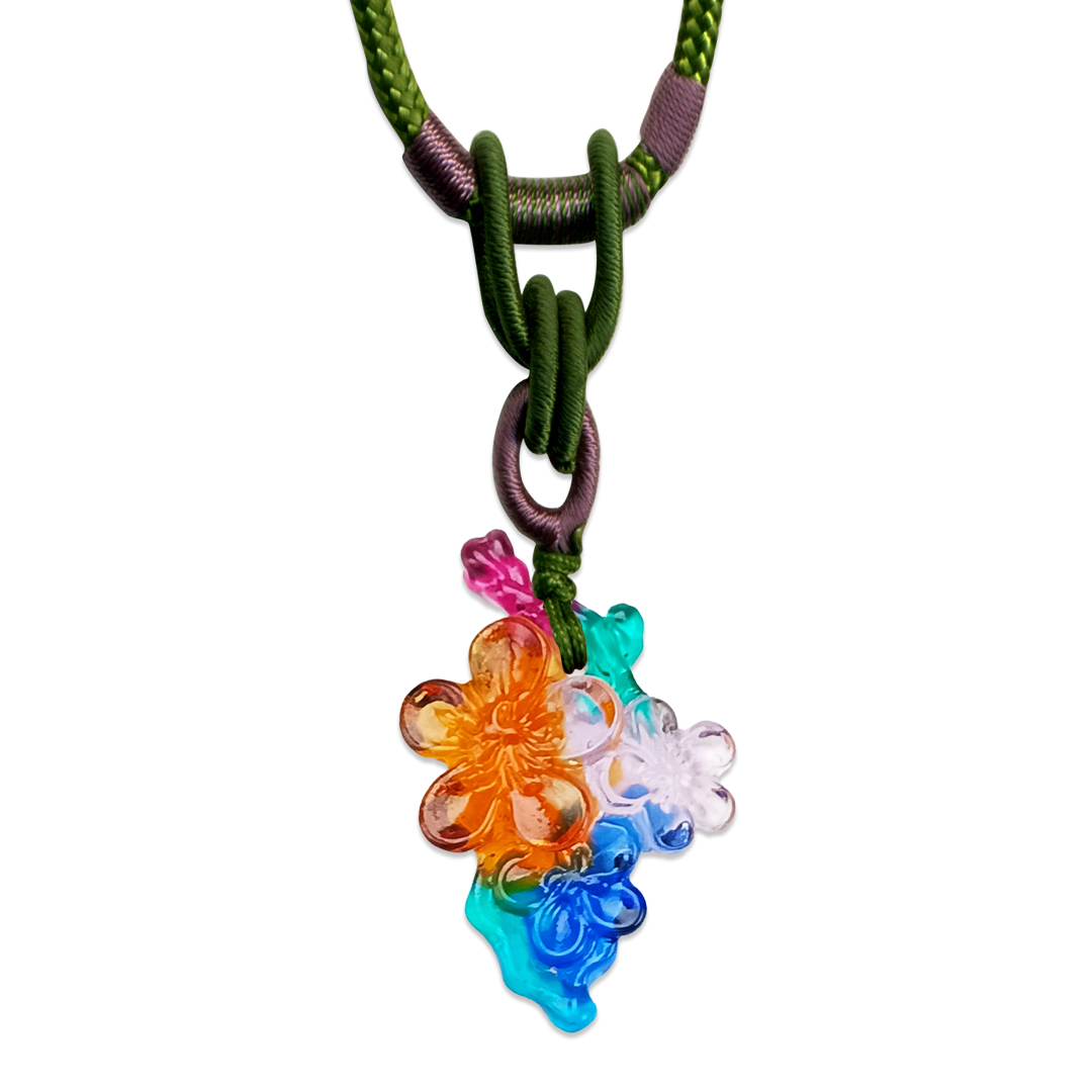 居家開運琉璃項鍊｜梅花