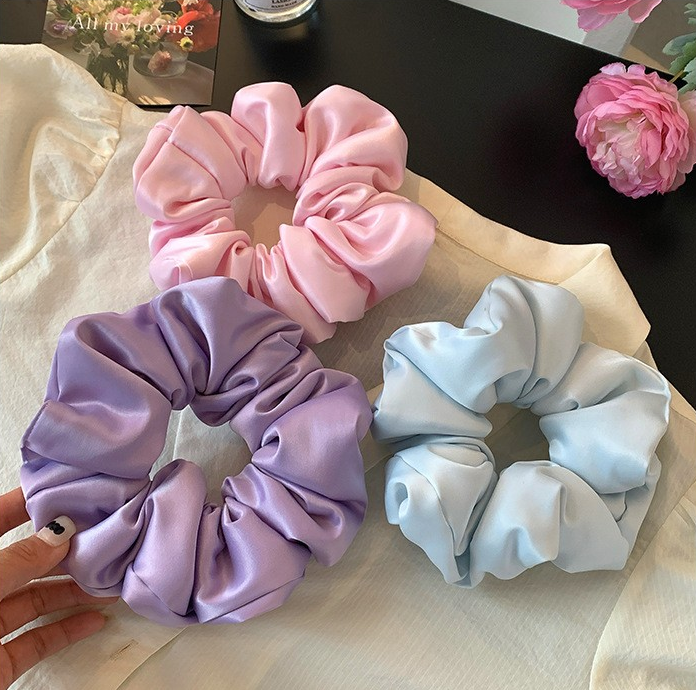[2 FOR RM10] Padded Satin XL Scrunchies