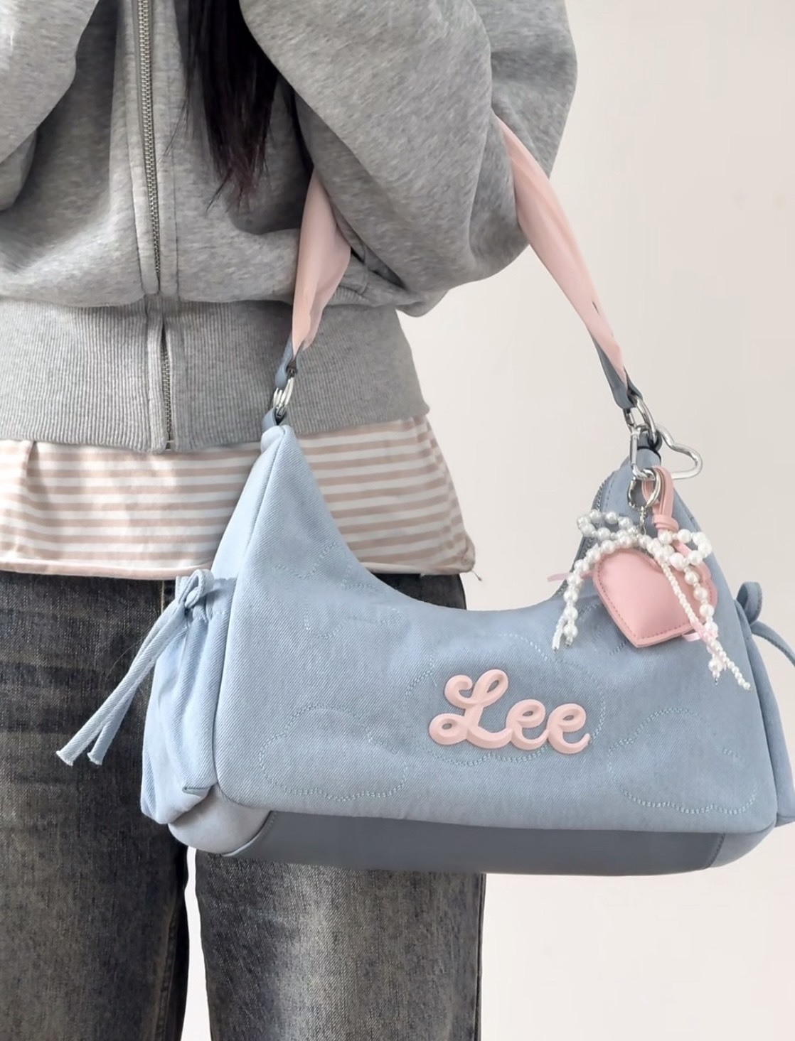 <快速出貨> LEE WONTON BAG 仙女寶寶藍腋下包