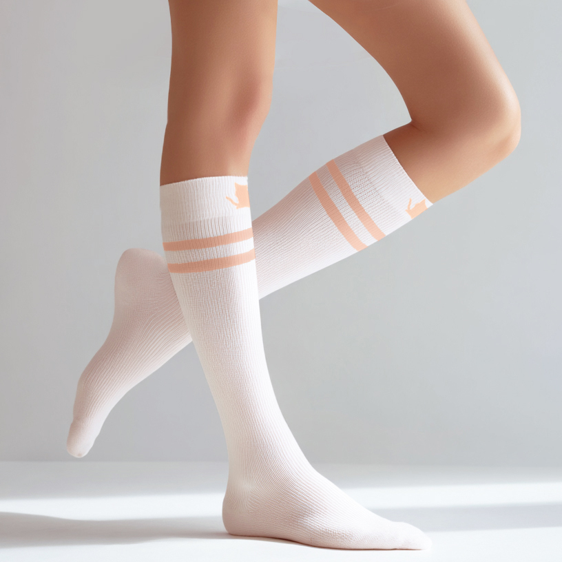 貓語晨光｜經典設計師款．壓力及膝襪