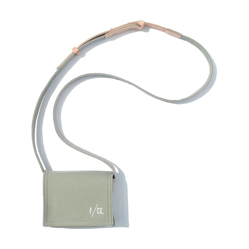 <特價不退換>F/CE. W.R CANVAS MINI SHOULDER 帆布 迷你肩帶包 側背隨身小包 鼠尾草綠【F34251B0002G】