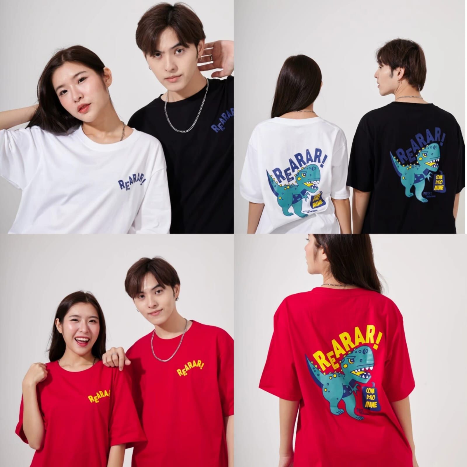 泰國連線 背面圖恐龍T-Shirt (T5 T702)