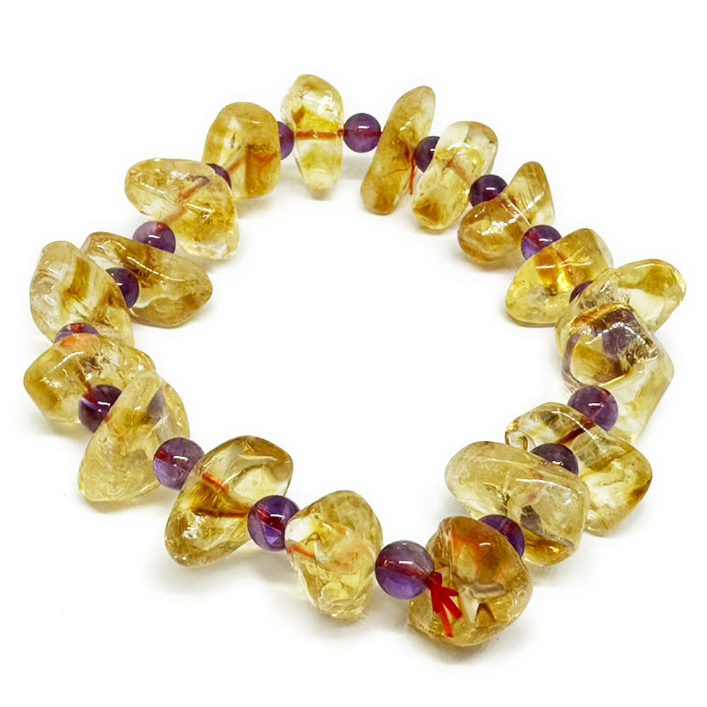 【海陽精品】聚財旺貴人黃水晶手鍊(命理開運) (廠商直出、不參加免運及滿額贈優惠)