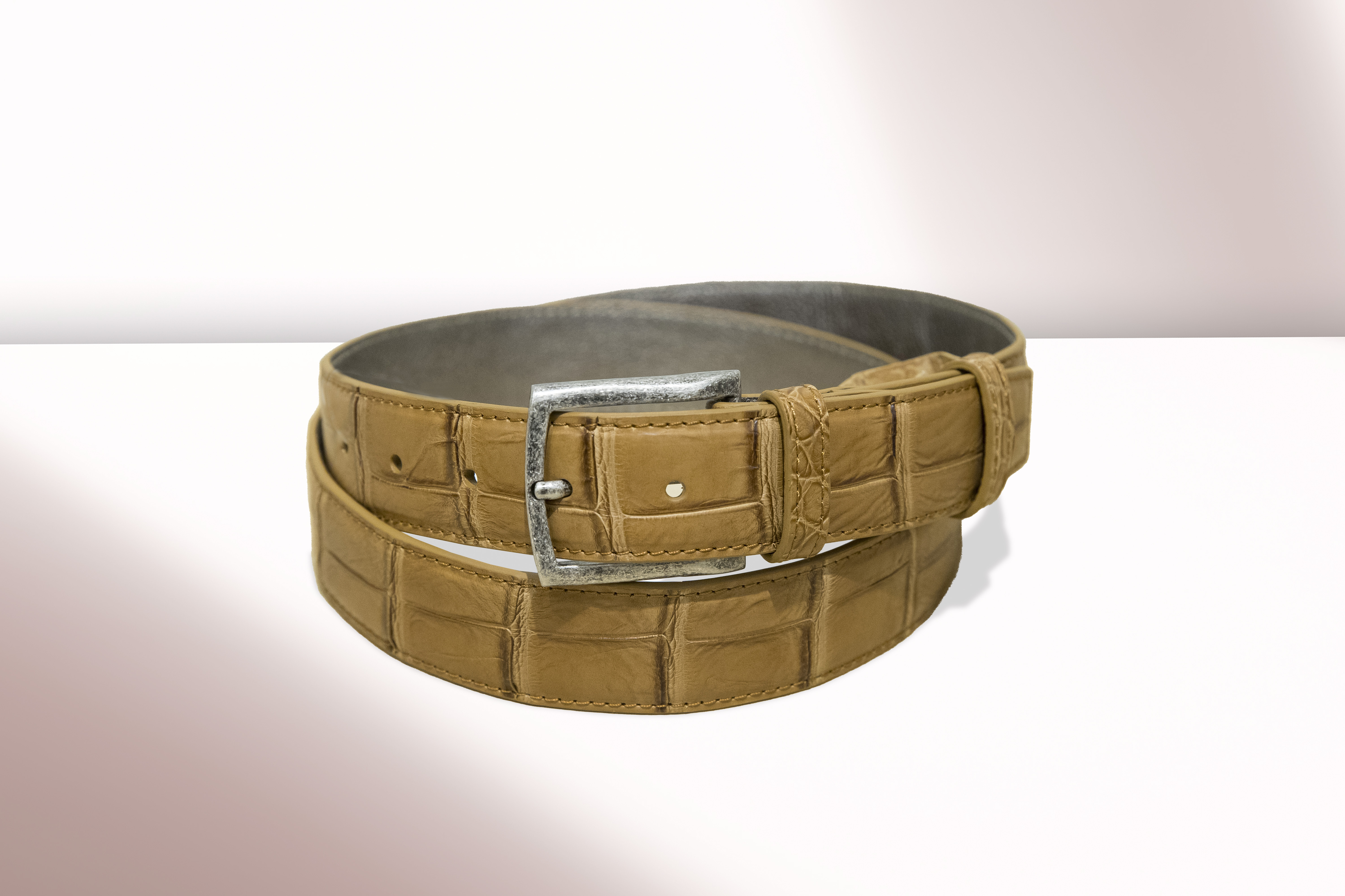 ANA -  Croco Belt Belly Brown