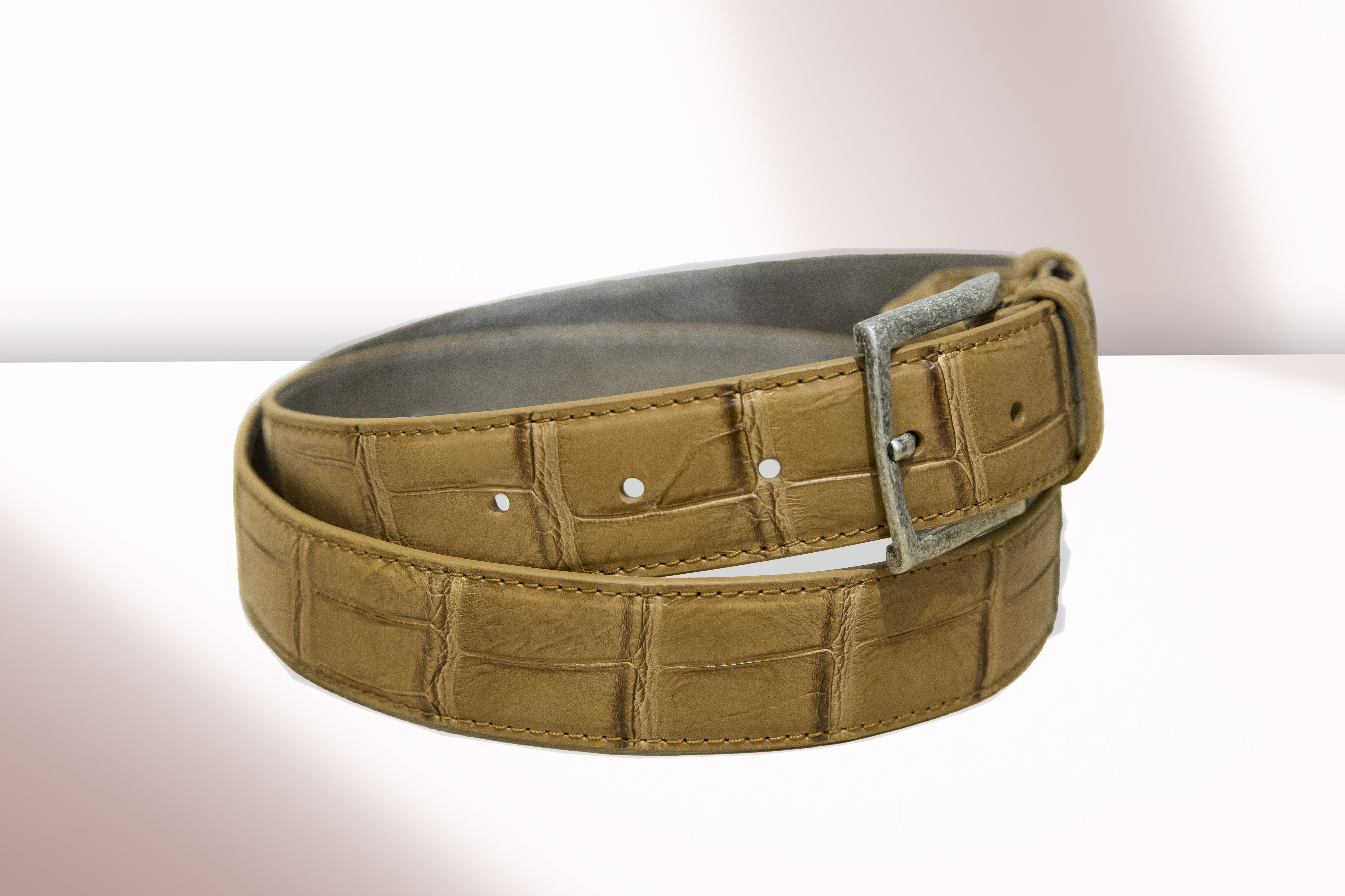 ANA -  Croco Belt Belly Brown