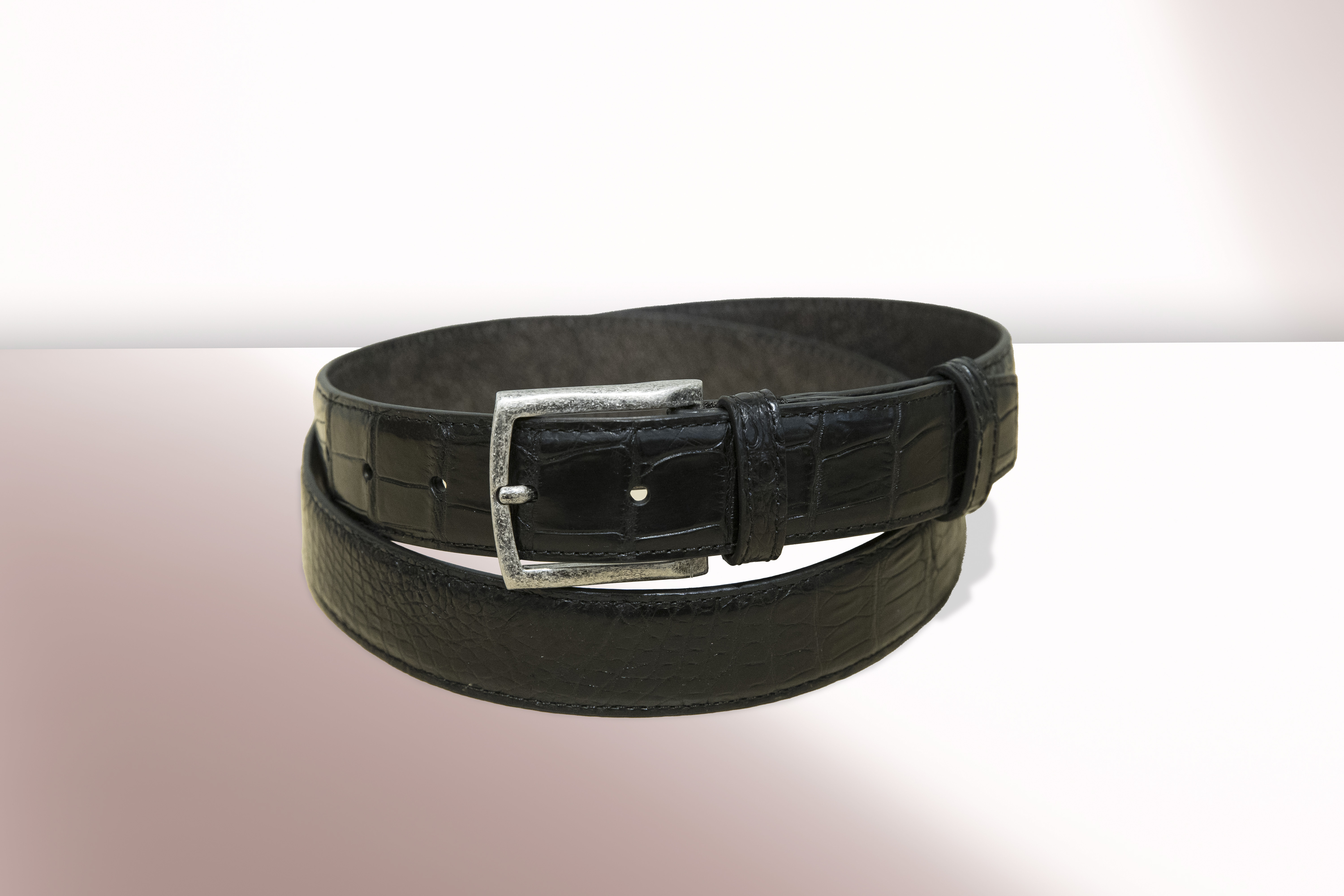 ANA -  Croco Belt Belly Black