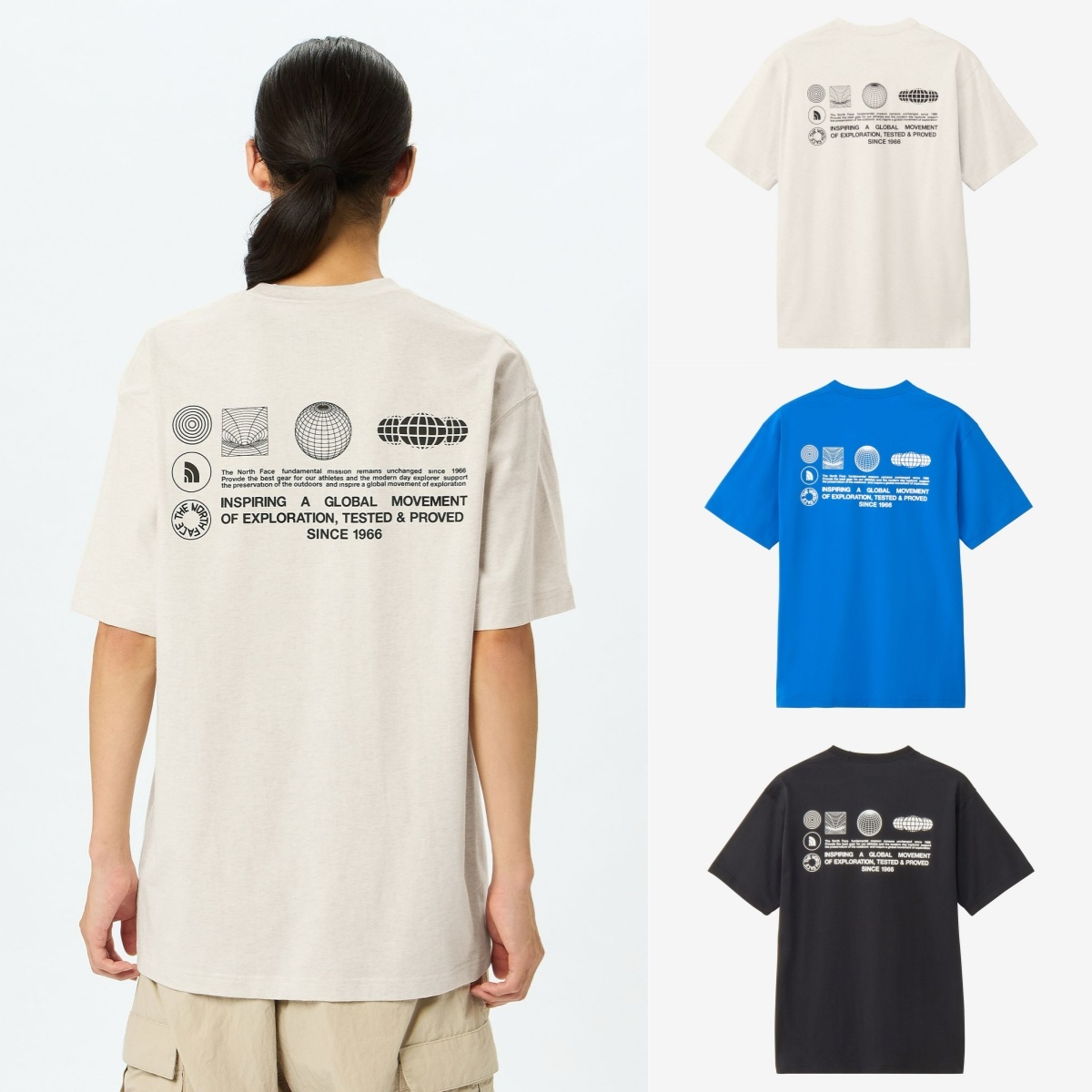 預購┃日本 中性款 THE NORTH FACE S/S Globe Grid Tee 吸汗速乾 地球 短T