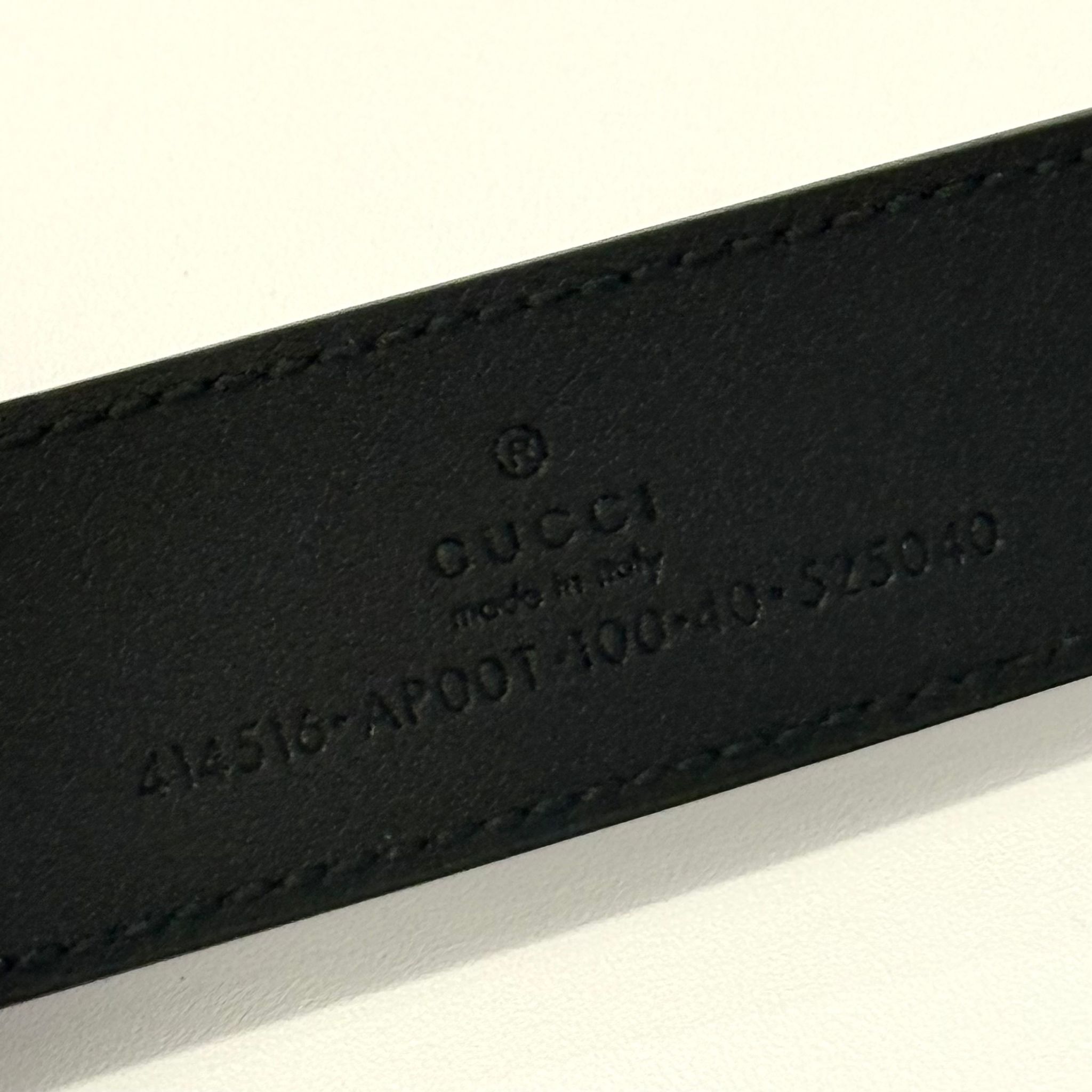 全新GUCCI皮帶 寬3CM 75碼 414516 AP00T 1000 黑色光滑牛皮 雙G復古金扣 #BRAND NEW #香榭站正品