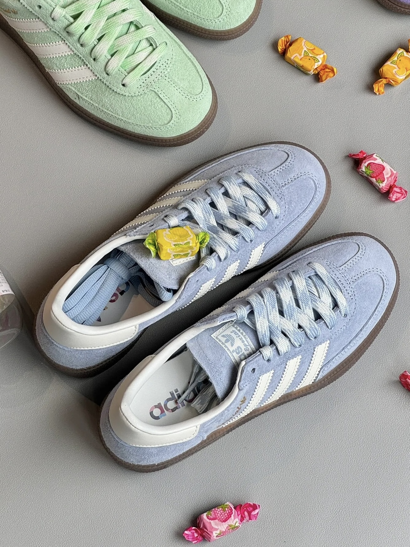 ADIDAS HANDBALL SPEZIAL 調色盤系列 汽水藍 奶油白 編織鞋帶 男女鞋 KI5933 / 預購