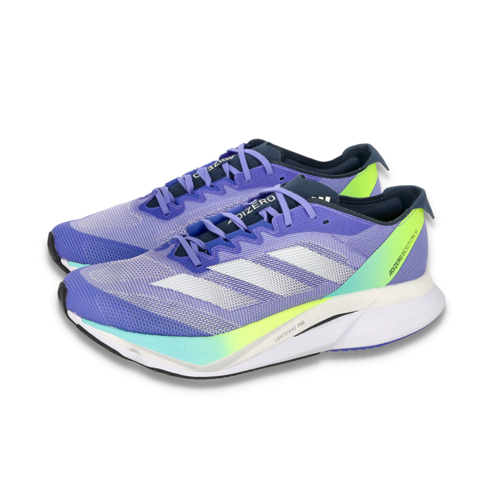 Adidas Adizero Boston 12 男鞋 藍色 運動 雙層中底 緩震 跑鞋 輕量 慢跑鞋 IF9211