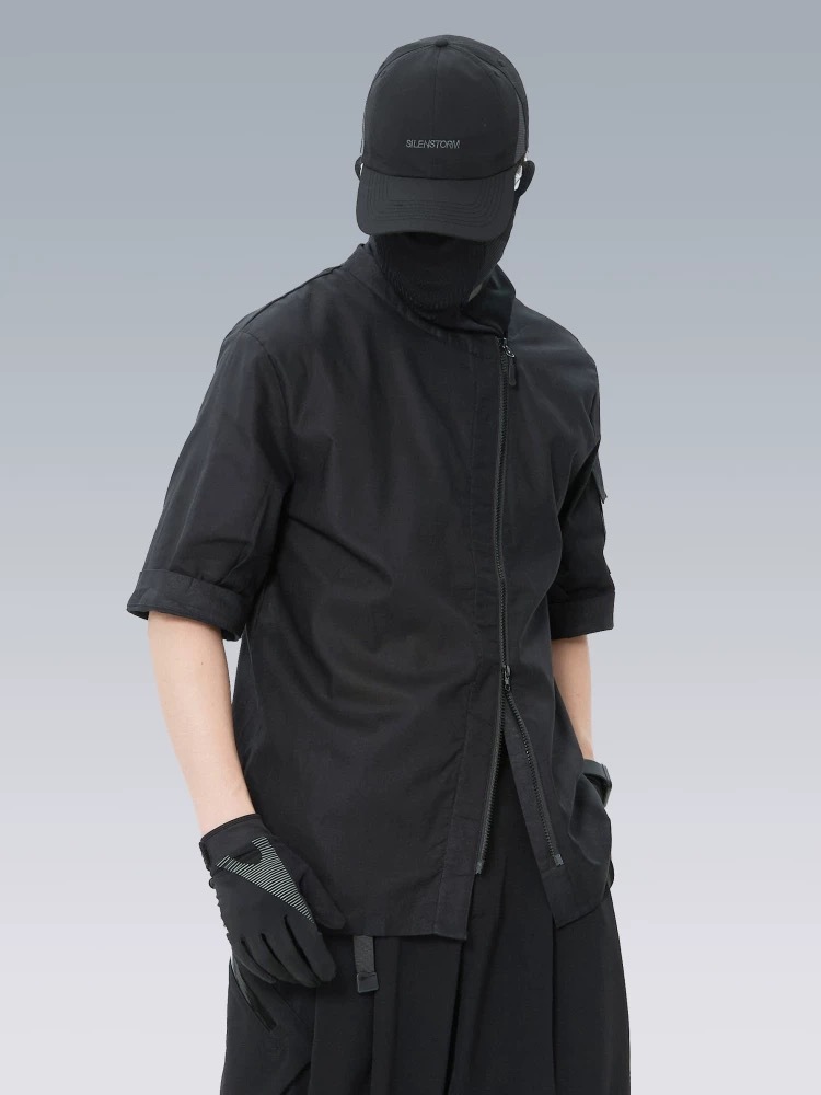 SILENSTORM 亞麻棉機能拼接短袖