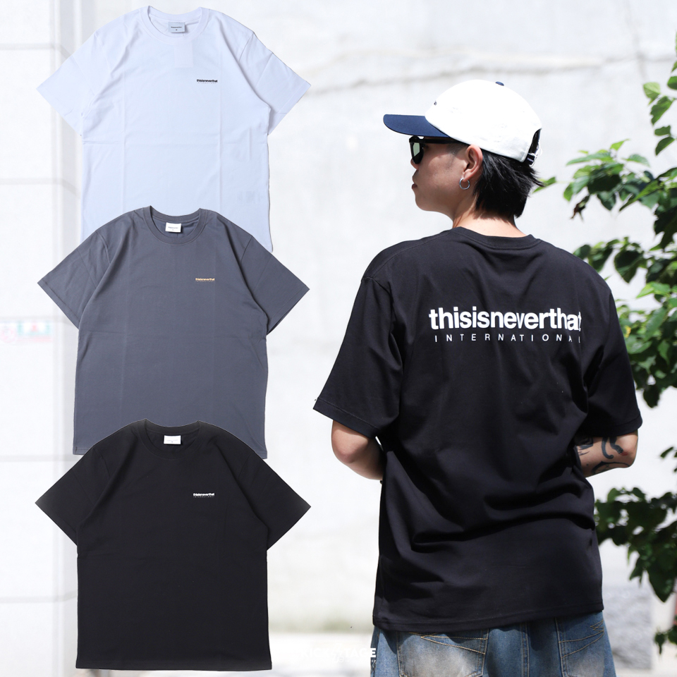 [西門實體門市現貨] thisisneverthat INTL.Logo Tee 黑 深灰 白 Logo 經典 短TEE【TN251T39】