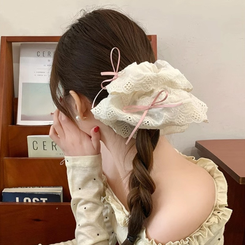 [3 FOR RM10] Ballet-Inspired Lace Bow Scrunchies