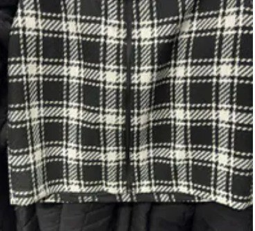 [S] DKNY BK/WT/WDPN PLD ZIP FRONT MINI SKIRT, DJ4K9528-I01 [FINAL SALE] (SD1302)