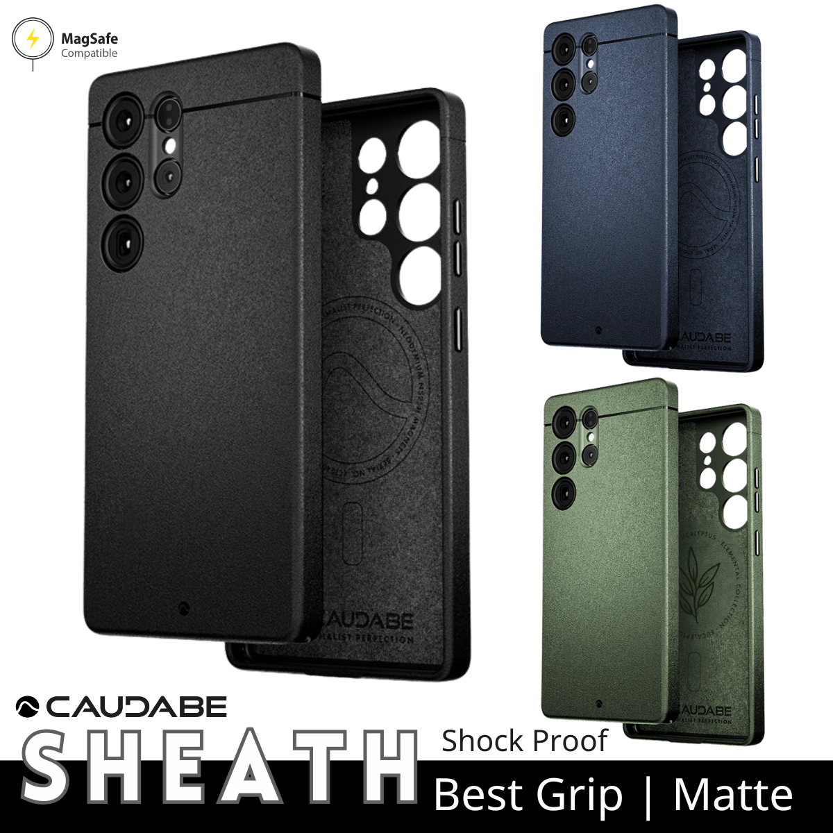 Caudabe Sheath [附內置磁圈] 質感防撞手機殼-Galaxy S25 Ultra